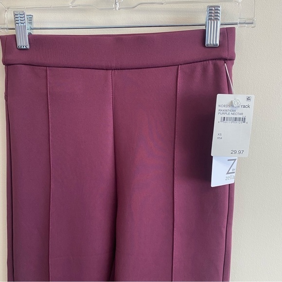 New Z by Zella Pull On Ankle Pant Sobo Stretch Jersey Purple Nectar Size XS - Picture 5 of 6